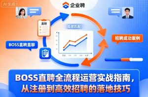 BOSS直聘全流程运营实战指南，从注册到高效招聘的落地技巧-柯南聊项目