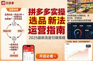 王校长9月12拼多多实操新玩法，全链路涵盖从店铺选品、找对标，布局链接，推广玩法等多维度运营思路(更新)-柯南聊项目