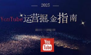 2025油管YouTuBe运营掘金指南，全方位帮你从零搭建油管运营体系-柯南聊项目