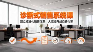 诊断式销售系统课，建立标准化销售体系，大幅提升成交转化率-柯南聊项目