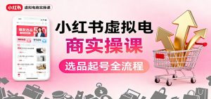 小红书虚拟电商实操课：选品起号+AI 内容创作+店铺运营+引流私域+自动化发笔记-柯南聊项目