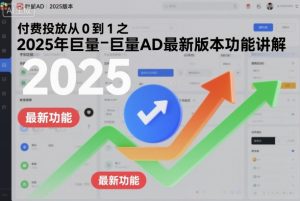 付费投放从0到1之2025年巨量AD最新版本功能讲解-柯南聊项目