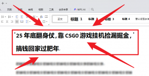 25年底翻身仗，靠CSGO游戏挂机捡漏掘金，搞钱回家过肥年-柯南聊项目