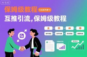 引流系列课15：互推引流，保姆级教程【文档】-柯南聊项目