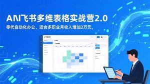 AI+飞书多维表格实战营2.0：零代码自动化办公，适合多职业月收入增加2万元-柯南聊项目