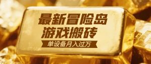 冒险岛游戏搬砖 一组账号月利润9000+-柯南聊项目