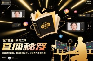 百万主播计划第二期，紧跟时代趋势，解锁直播秘笈，近向百万主播之路-柯南聊项目