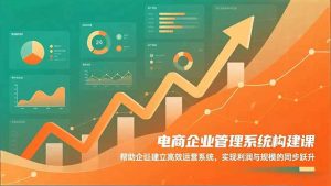 电商企业管理系统构建课:帮助企业建立高效运营系统,实现利润与规模的同步跃升-柯南聊项目