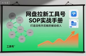 网盘拉新工具号SOP实战手册，打造没有天花板的被动收入-柯南聊项目