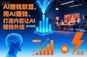 AI賺钱联盟，用AI賺钱、打造内容让AI成为你的賺钱外挂-柯南聊项目