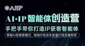 AI·IP智能体创造营，手把手带你打造IP获客智能体，高成交创始人IP课-柯南聊项目