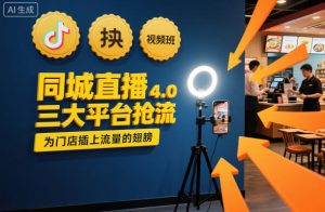 同城直播实操班4.0，三大平台抢流，为门店插上流量的翅膀-柯南聊项目