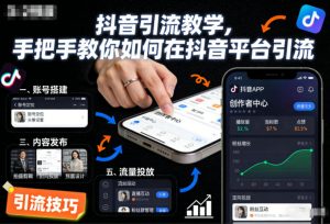 抖音引流教学，手把手教你如何在抖音平台引流-柯南聊项目