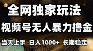 年底最新独家视频号无人直播撸礼物，小白也能轻松日入1k+，长期稳定，可批量复制【揭秘】-柯南聊项目