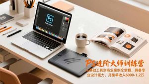 PS进阶大师训练营，从基础工具到商业案例全掌握，具备专业设计能力，月接单收入6000-1.2万-柯南聊项目