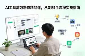 AI工具高效制作精品课，从0到1全流程实战指南-柯南聊项目