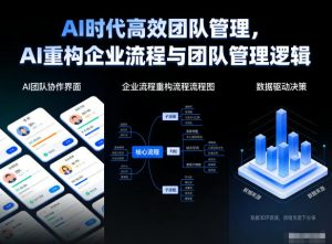 AI时代高效团队管理，AI重构企业流程与团队管理逻辑-柯南聊项目