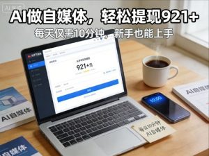 每天花费10分钟，头条号收益921+，用AI做自媒并不难【附视频教程】-柯南聊项目