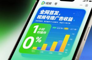 全网首发，视频号撸广告收益，无任何成本，每天操作1个小时即可，收益几十到几张-柯南聊项目