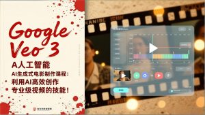 Google Veo 3人工智能AI生成式电影制作课程：利用AI高效创作专业级视频的技能！-柯南聊项目