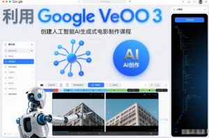 利l用Google Veo 3创建人工智能AI生成式电影制作课程，使用人工智能的力量创建令人惊叹的视频-柯南聊项目