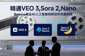 精通VEO 3，Sora 2，Nano Banana商业AI人工智能视频创作完整指南-柯南聊项目