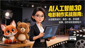 AI人工智能3D电影制作实战指南：从创意到成片、角色一致、多场景叙事，创作你的首部短片-柯南聊项目