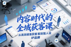 内容时代的全域获客课，从高效精准获客到强人设IP品牌-柯南聊项目