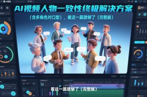 AI视频人物一致性终极解决方案(含多角色对口型)，看这一篇就够了(完整版)-柯南聊项目