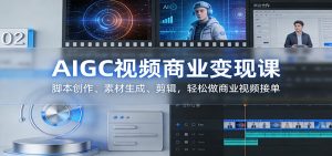 AIGC视频商业变现课:脚本创作、素材生成、剪辑,轻松做商业视频接单-柯南聊项目