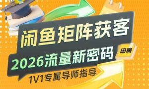 闲鱼矩阵获客,2026流量新密码,只要闲鱼还在,你的行业就有无限精准的客源-柯南聊项目