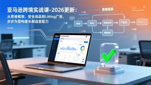 亚马逊跨境实战课-2026更新：从思维框架、安全选品到Listing广告，步步为营构建长期盈利能力-柯南聊项目