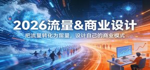 2026流量&商业设计，把流量转化为留量，设计自己的商业模式-柯南聊项目