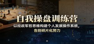 自我操盘训练营：以经政军哲思维构建个人发展操作系统，告别碎片化努力-柯南聊项目