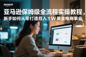 亚马逊保姆级全流程实操教程，新手如何从零打造月入1W美金电商事业-柯南聊项目