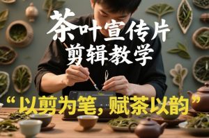 茶叶宣传片剪辑教学,以剪为笔,赋茶以韵,新手也能拍出高级感-柯南聊项目
