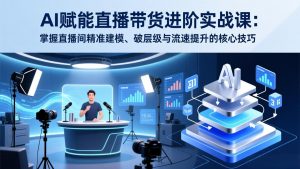 AI赋能直播带货进阶实战课：掌握直播间精准建模、破层级与流速提升的核心技巧-柯南聊项目
