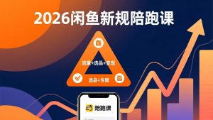 2026闲鱼高阶陪跑课全新上线,带你吃透新规玩转选品流量,从零搭建稳定变现盈利体系-柯南聊项目