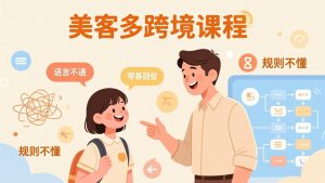 怕语言不通、怕不懂规则?零基础小白也能做的美客多跨境课,手把手带你美客多开店稳赚-柯南聊项目