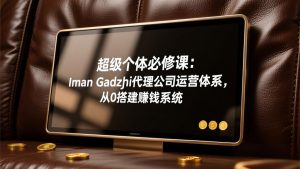 超级个体必修课：Iman Gadzhi代理公司运营体系，从0搭建赚钱系统-柯南聊项目