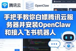 手把手教你白嫖腾讯云服务器并安装OpenClaw和接入飞书机器人-柯南聊项目