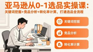 亚马逊从0-1选品实操课(更新3月-柯南聊项目