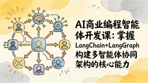 AI商业编程智能体开发课：掌握LangChain+LangGraph构建多智能体协同架构的核心能力-柯南聊项目