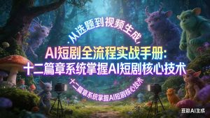 AI 短剧全流程实战手册：从选题到视频生成，十二篇章系统掌握 AI 短剧核心技术-柯南聊项目