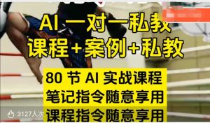 AI指令实战课，课程+案例，80节AI实战课程，笔记指令随意享用，课程指令随意享用(更新26年3月)-柯南聊项目