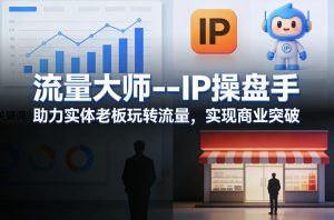 流量大师—IP操盘手，助力实体老板玩转流量，实现商业突破-柯南聊项目