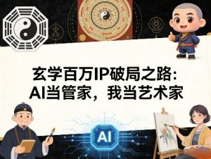 玄学百万IP破局之路：AI当管家，我当艺术家-柯南聊项目