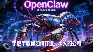 OpenClaw，小龙虾-从产品到爆款的成长之路，手把手教你如何打造一个人的公司-柯南聊项目