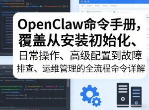 OpenClaw命令手册，覆盖从安装初始化、日常操作、高级配置到故障排查、运维管理的全流程命令详解-柯南聊项目