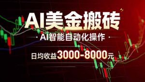 AI美金搬砖项目 | 日入3000-8000元 | 实地可考察 | 主业副业增收首选-柯南聊项目